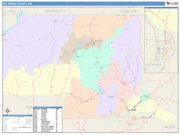 Rio Arriba County Wall Map Color Cast Style